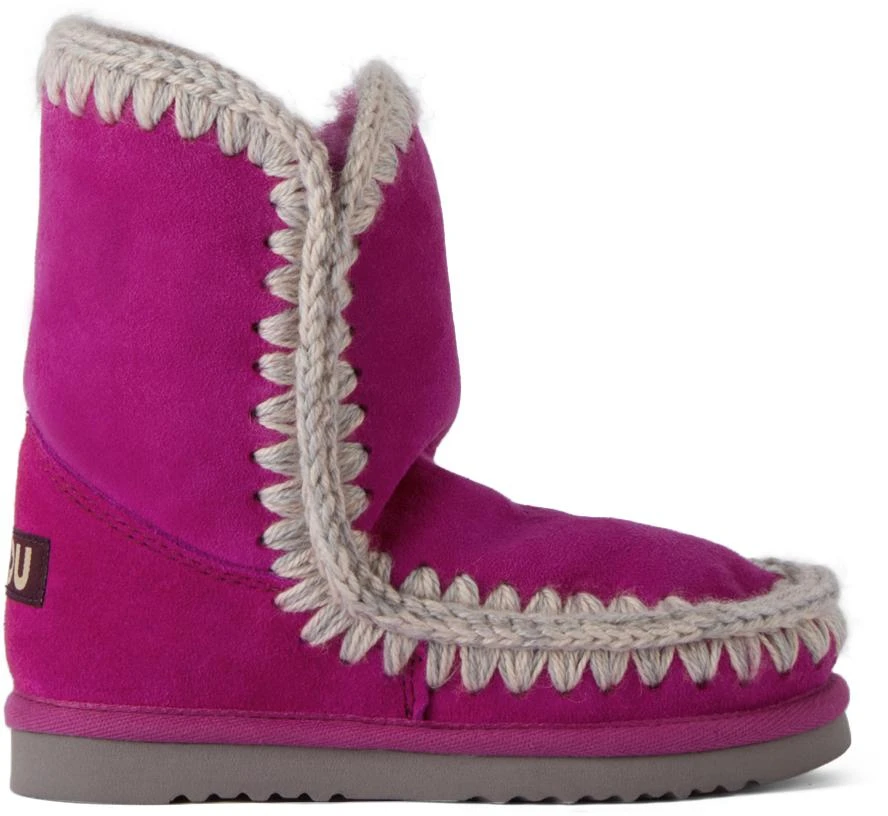 商品Mou|Kids Purple Ankle 18 Boots,价格¥1219,第1张图片