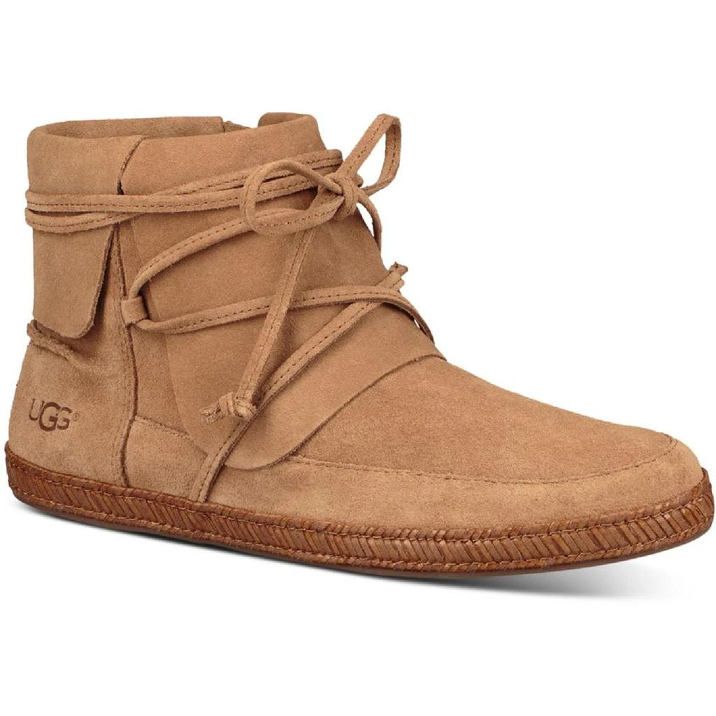 商品UGG|Ugg Womens Reid Suede Flat Moccasin Boots,价格¥368,第2张图片详细描述