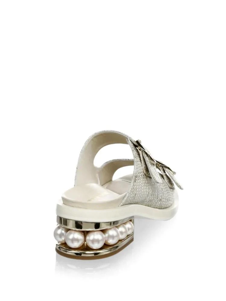 商品Nicholas Kirkwood|Casati Pearl Leather Two-Strap Sandals,价格¥2688,第2张图片详细描述