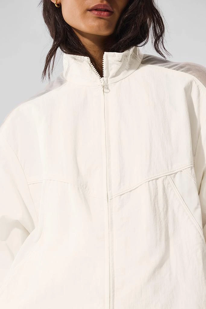 商品Alo|Origin Full-Zip Track Jacket - Ivory,价格¥1517,第4张图片详细描述