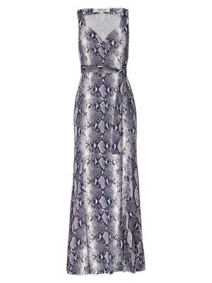 商品Diane von Furstenberg|Elisha Snakeskin Print Silk Wrap Maxi Dress,价格¥975,第4张图片详细描述