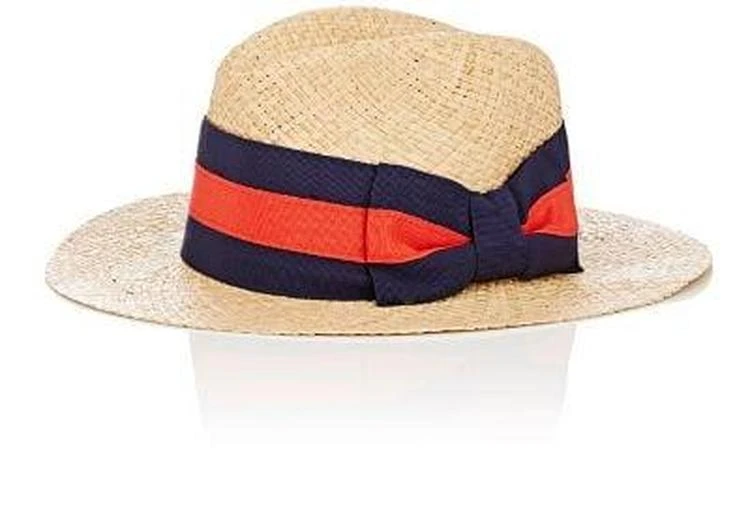 商品Barneys New York|Wide-Ribbon Straw Hat,价格¥442,第1张图片