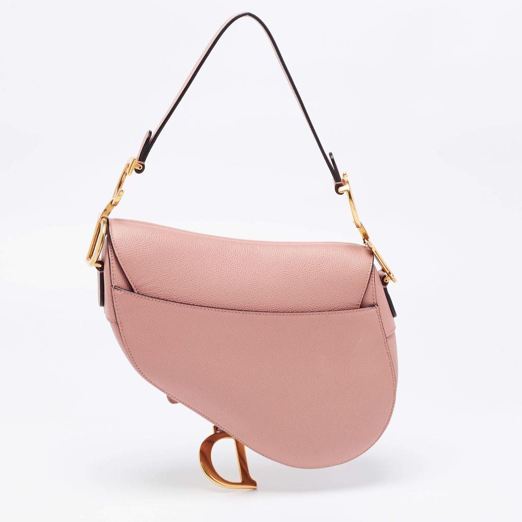 商品[二手商品] Dior|Dior Pink Leather Saddle Shoulder Bag,价格¥21620,第6张图片详细描述