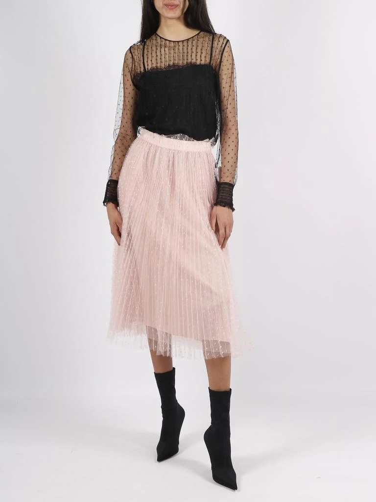 商品RED Valentino|RED Valentino Pleated Point D Esprit Tulle Skirt,价格¥3789,第2张图片详细描述