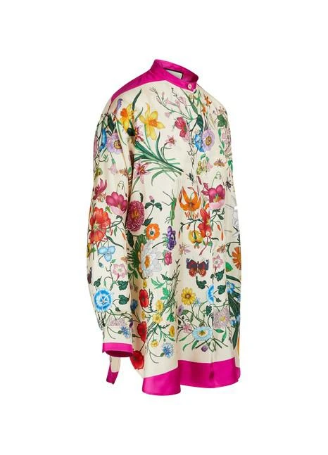 商品Gucci|Flora silk shirt,价格¥14556,第2张图片详细描述