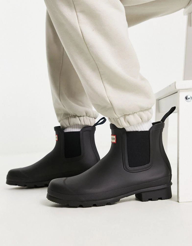 商品Hunter|Hunter original chelsea boots in black,价格¥1023,第4张图片详细描述