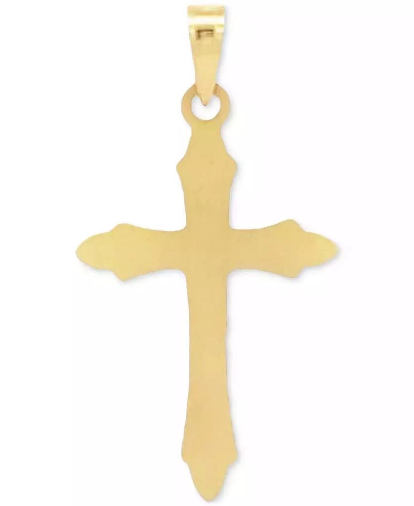 商品Macy's|Two Tone Crucifix Charm Pendant in 14K Yellow and White Gold,价格¥795,第4张图片详细描述