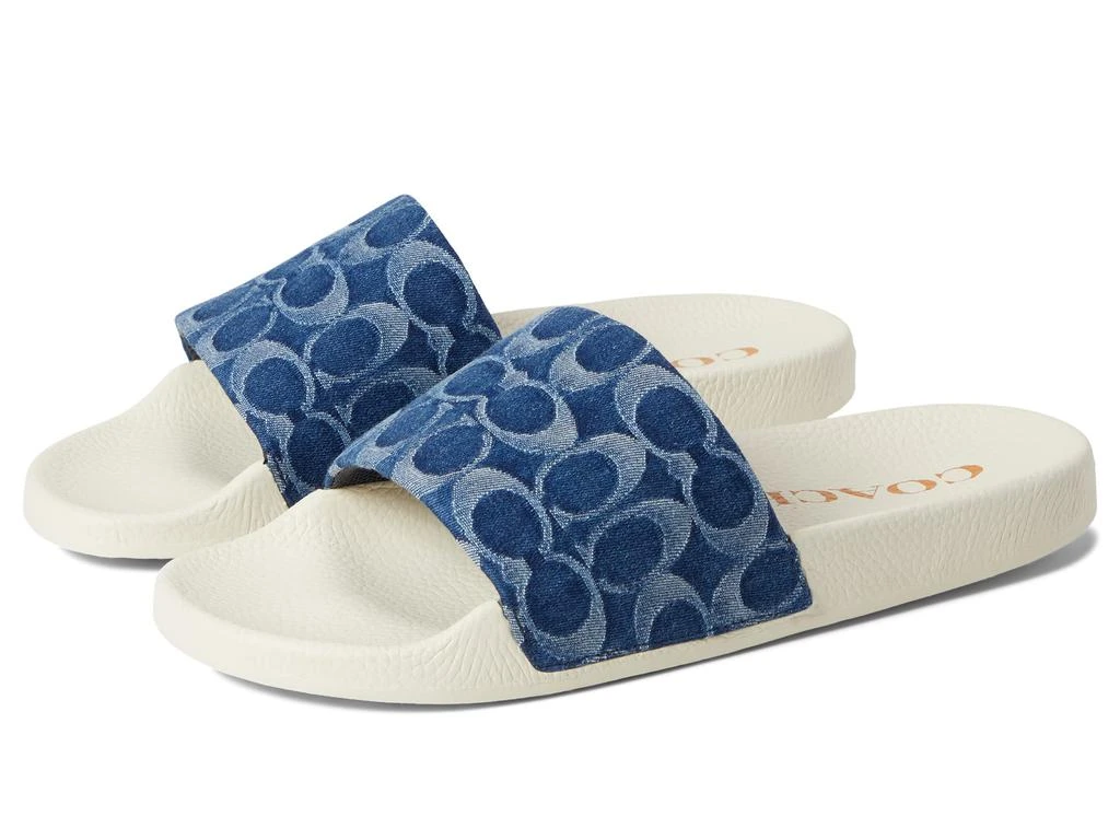 商品Coach|Udele Denim Slide,价格¥714,第1张图片