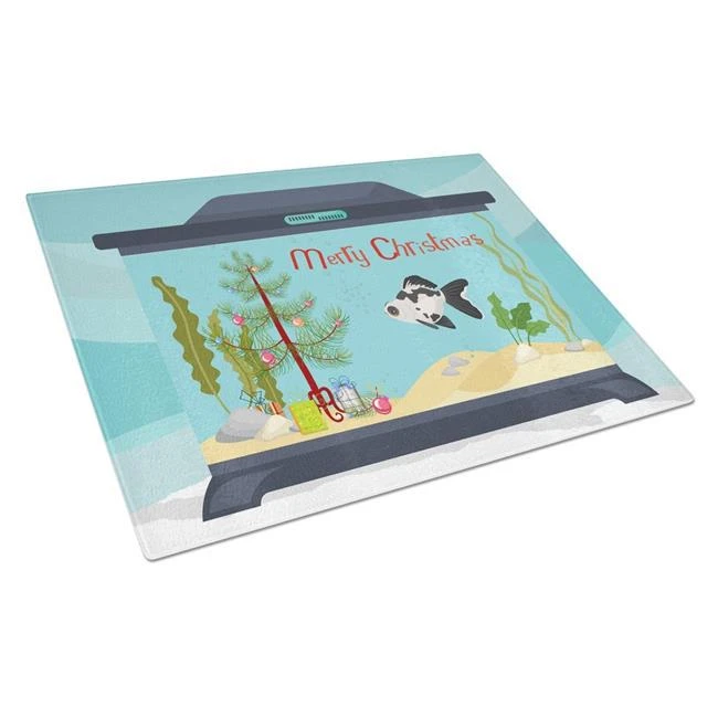 商品Caroline's Treasures|CK4519LCB Telescope Eye Goldfish Merry Christmas Glass Cutting Board L,价格¥259,第1张图片