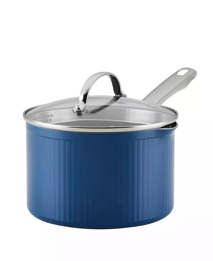 商品Farberware|Style Aluminum 3 Quart Nonstick Straining Saucepan with Lid,价格¥230,第1张图片