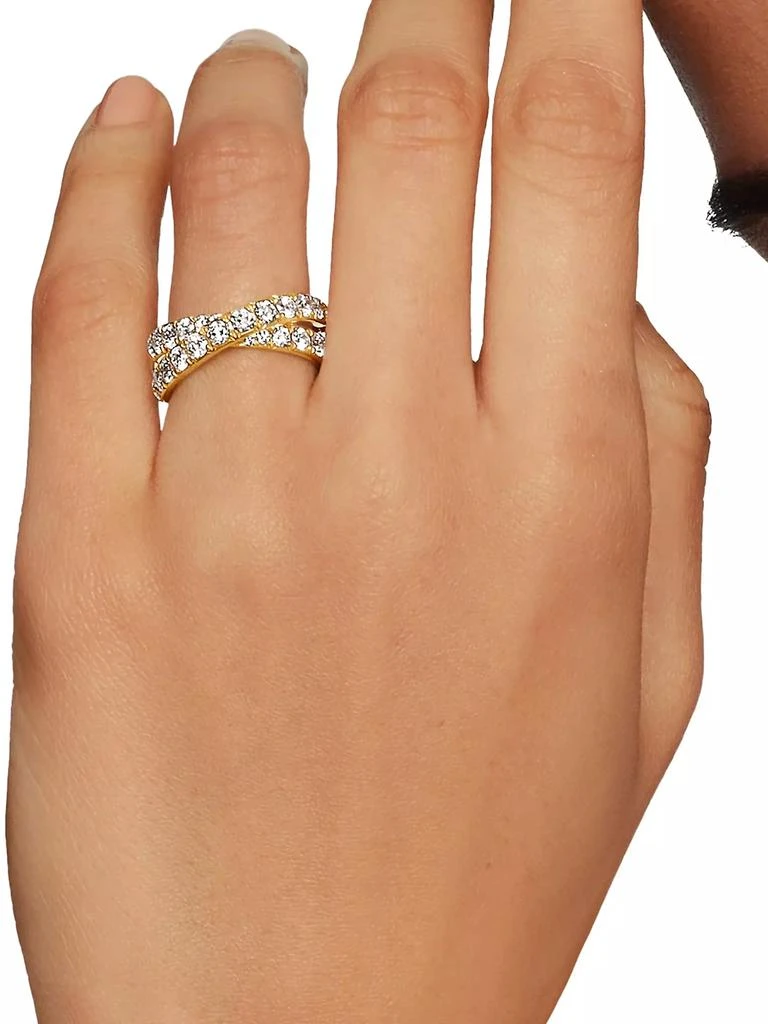 DY Crossover Band Ring in 18K Yellow Gold 商品