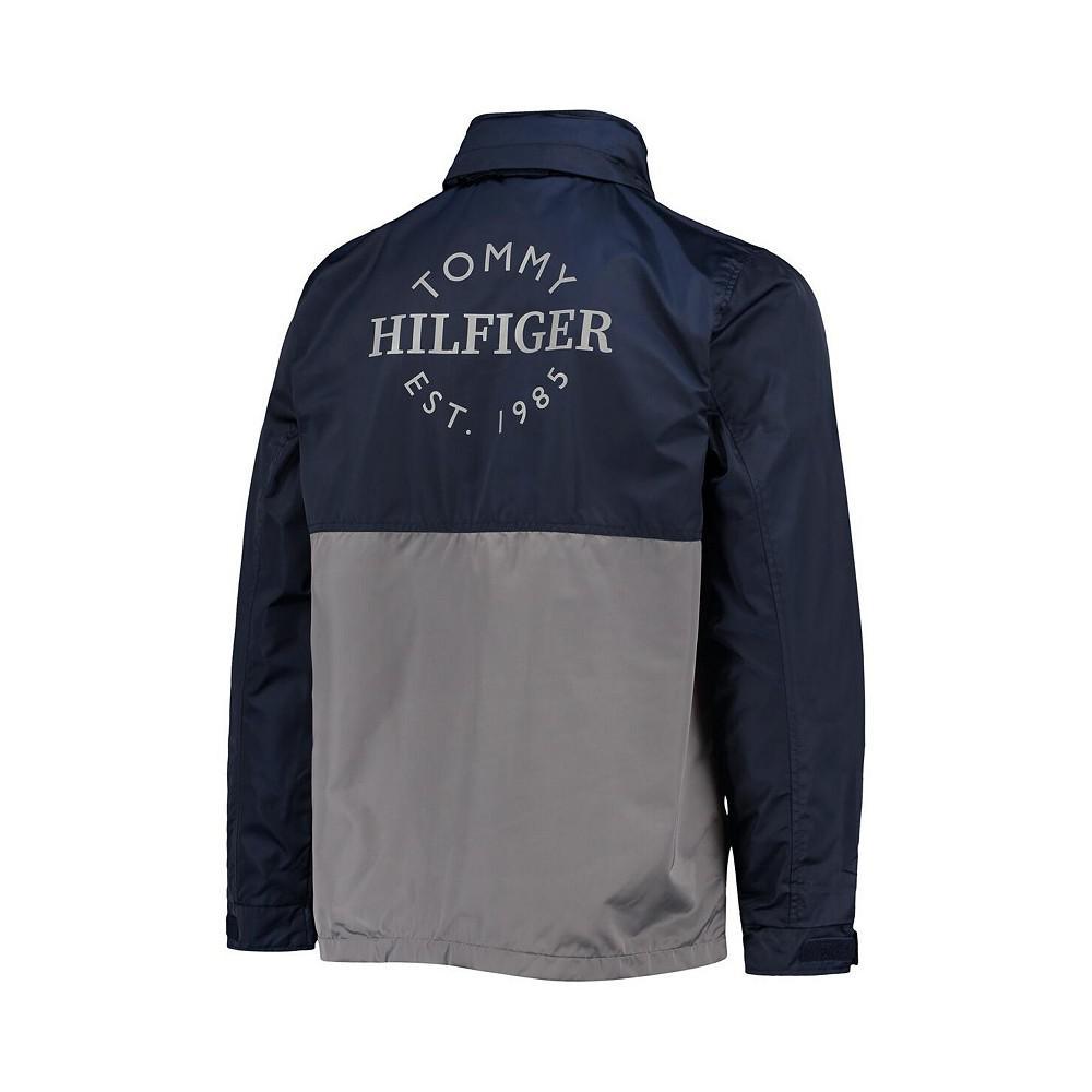 商品Tommy Hilfiger|Men's College Navy, Gray Seattle Seahawks Anorak Hoodie Quarter-Zip Jacket,价格¥1034,第6张图片详细描述