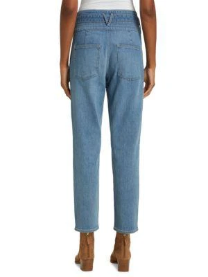 商品VERONICA BEARD|Logan Straight-Leg Tie Jeans,价格¥1292,第2张图片详细描述