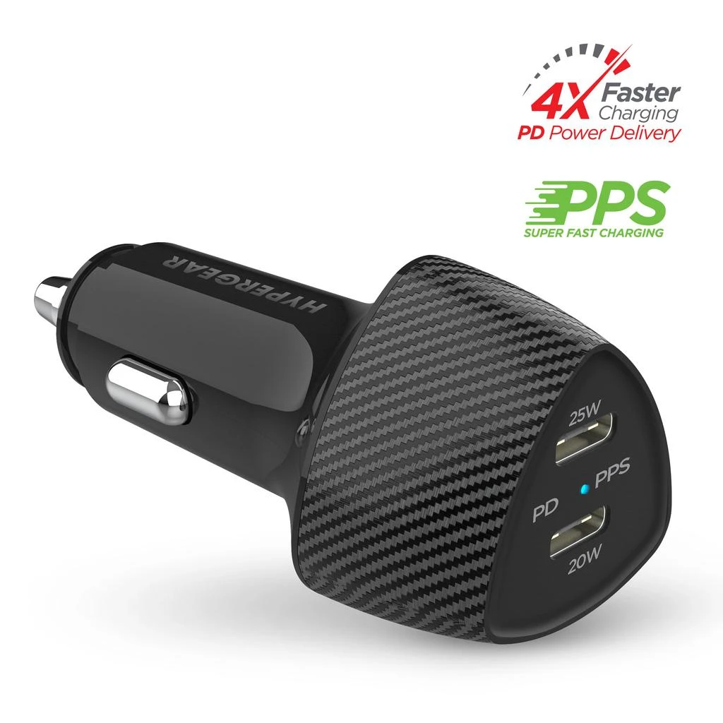 商品HyperGear|SpeedBoost 45W PD Dual Output Car Charger,价格¥228,第1张图片