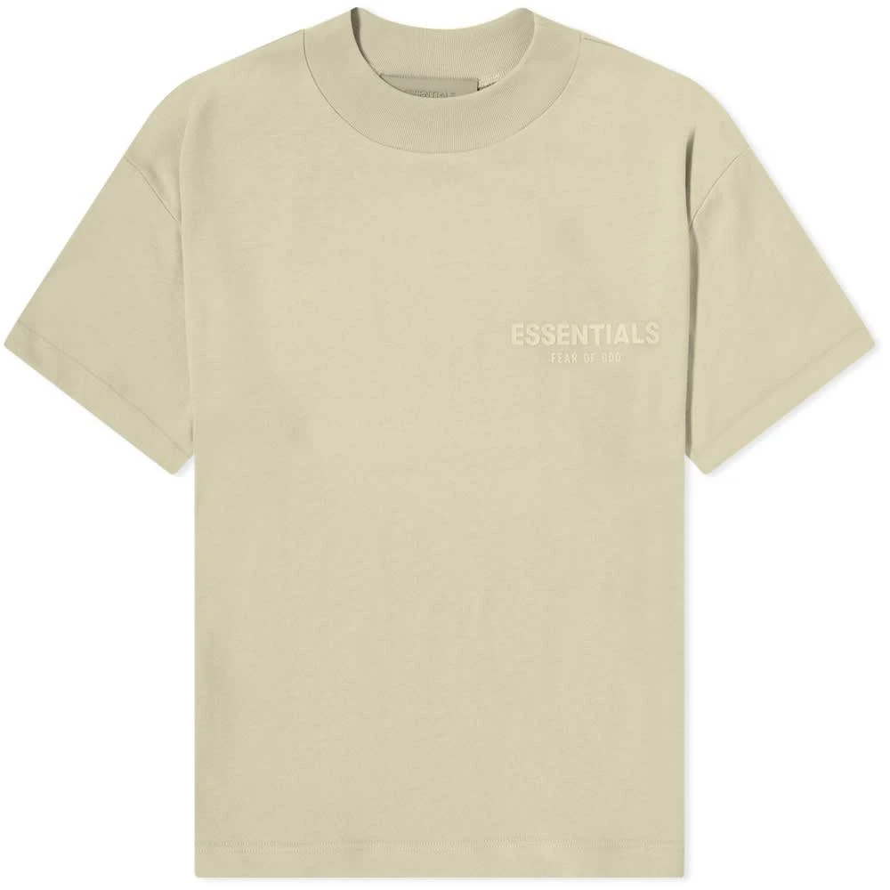 商品Essentials|Fear of God ESSENTIALS Logo Tee - Wheat,价格¥361,第1张图片