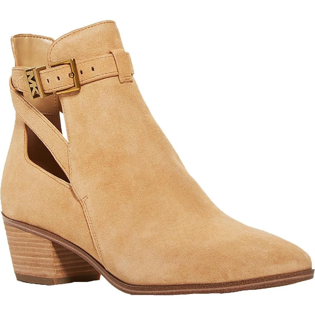 商品Michael Kors|MICHAEL Michael Kors Womens Wilkes Suede Adjustable Ankle Boots,价格¥445,第1张图片