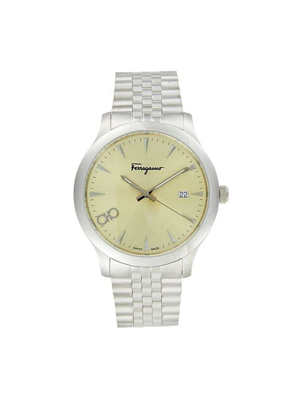 商品Salvatore Ferragamo|40MM Stainless Steel Analog Bracelet Watch,价格¥2583,第1张图片