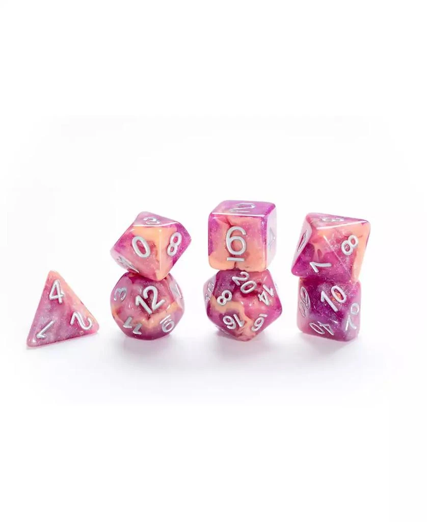 Aether Raspberry and Cream Dice Set, 8 Pieces 商品