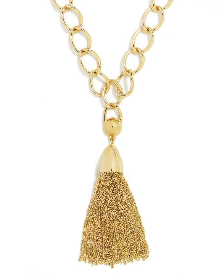 商品BAUBLEBAR|Link Tassel Pendant Necklace, 16",价格¥153,第3张图片详细描述