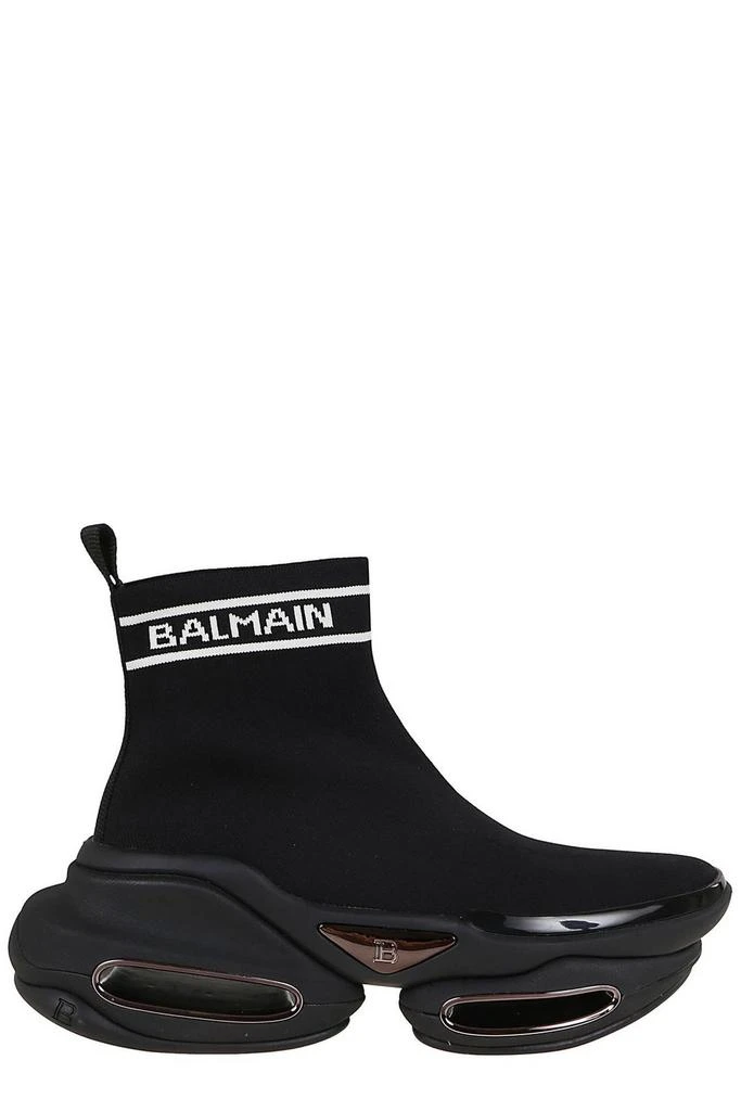 商品Balmain|Balmain Logo Detailed Lace-Up Sneakers,价格¥5288-¥5993,第1张图片