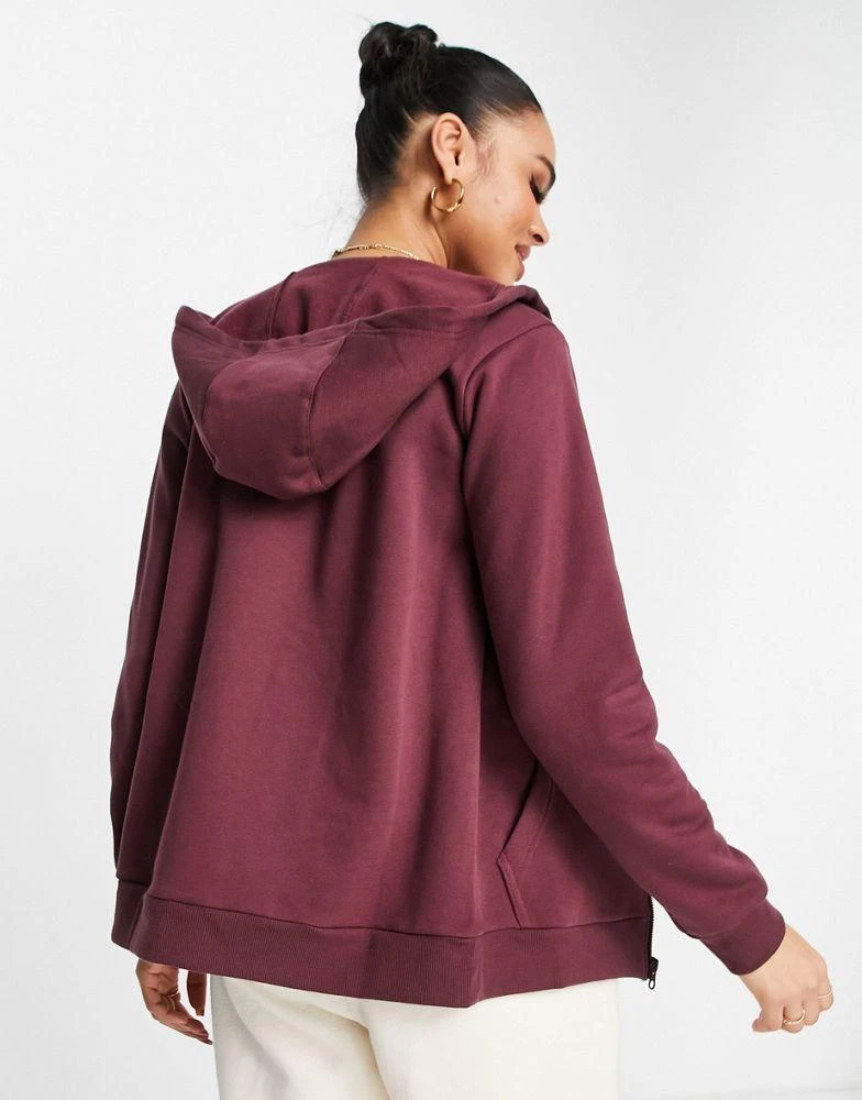 商品Columbia|Columbia Logo full zip hoodie in burgundy,价格¥291,第2张图片详细描述