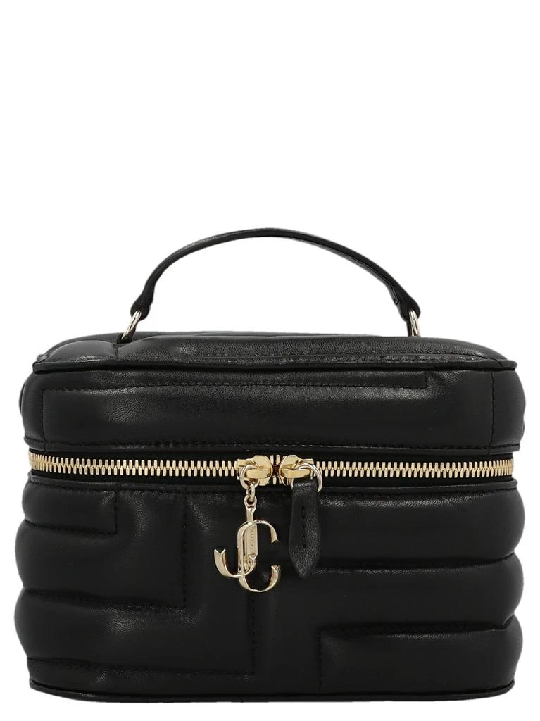 商品Jimmy Choo|Jimmy Choo Logo Charm Quilted Vanity Case,价格¥6015,第1张图片