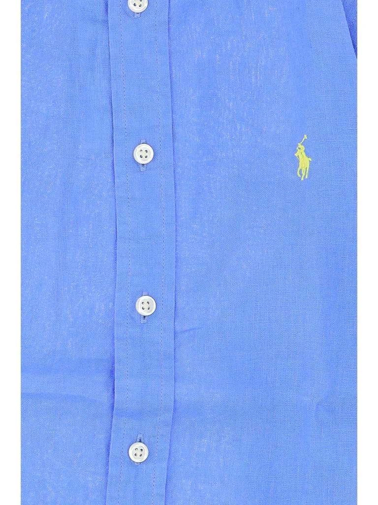 商品Ralph Lauren|Ralph Lauren Kids Logo Embroidered Long Sleeved Shirt,价格¥485,第3张图片详细描述