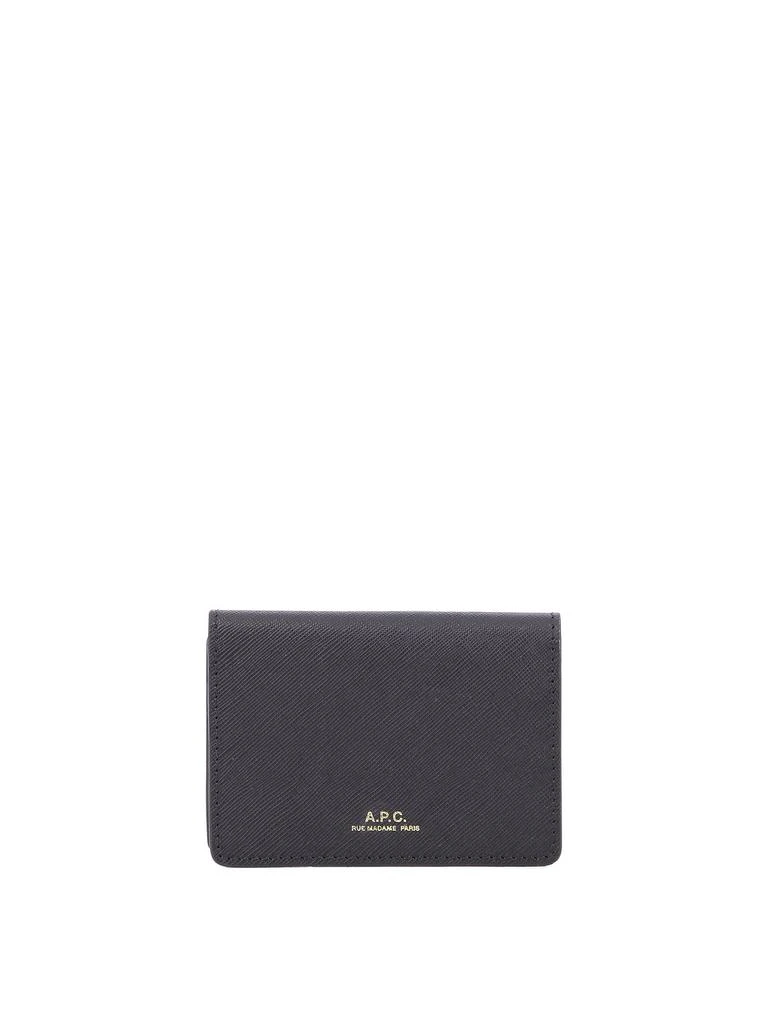 商品A.P.C.|Stefan Wallets & Card Holders Black,价格¥600,第1张图片