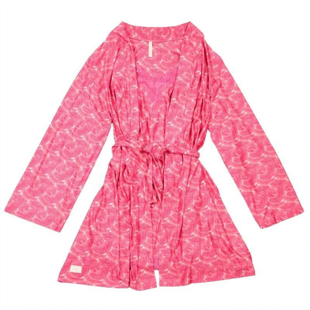 商品Simply Southern|Robe Set In Palm Pink,价格¥402,第2张图片详细描述