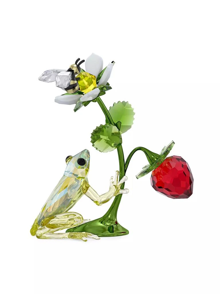 商品Swarovski|Idyllia Frog, Bee, & Strawberry Crystal Sculpture,价格¥2248,第1张图片