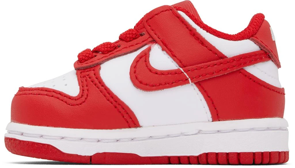 商品NIKE|Baby Red & White Dunk Low Sneakers,价格¥406,第3张图片详细描述