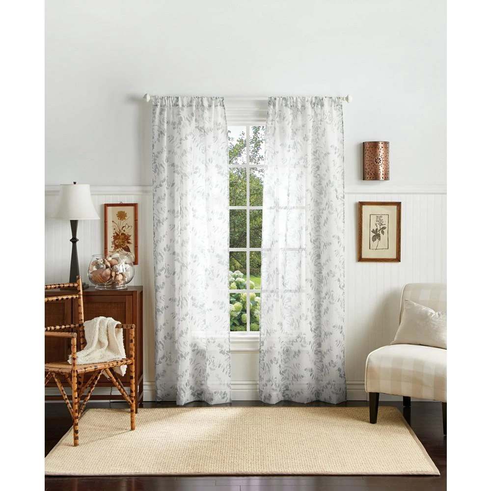 Eucalyptus Poletop Curtain Panel, 95", Created For Macy's 商品