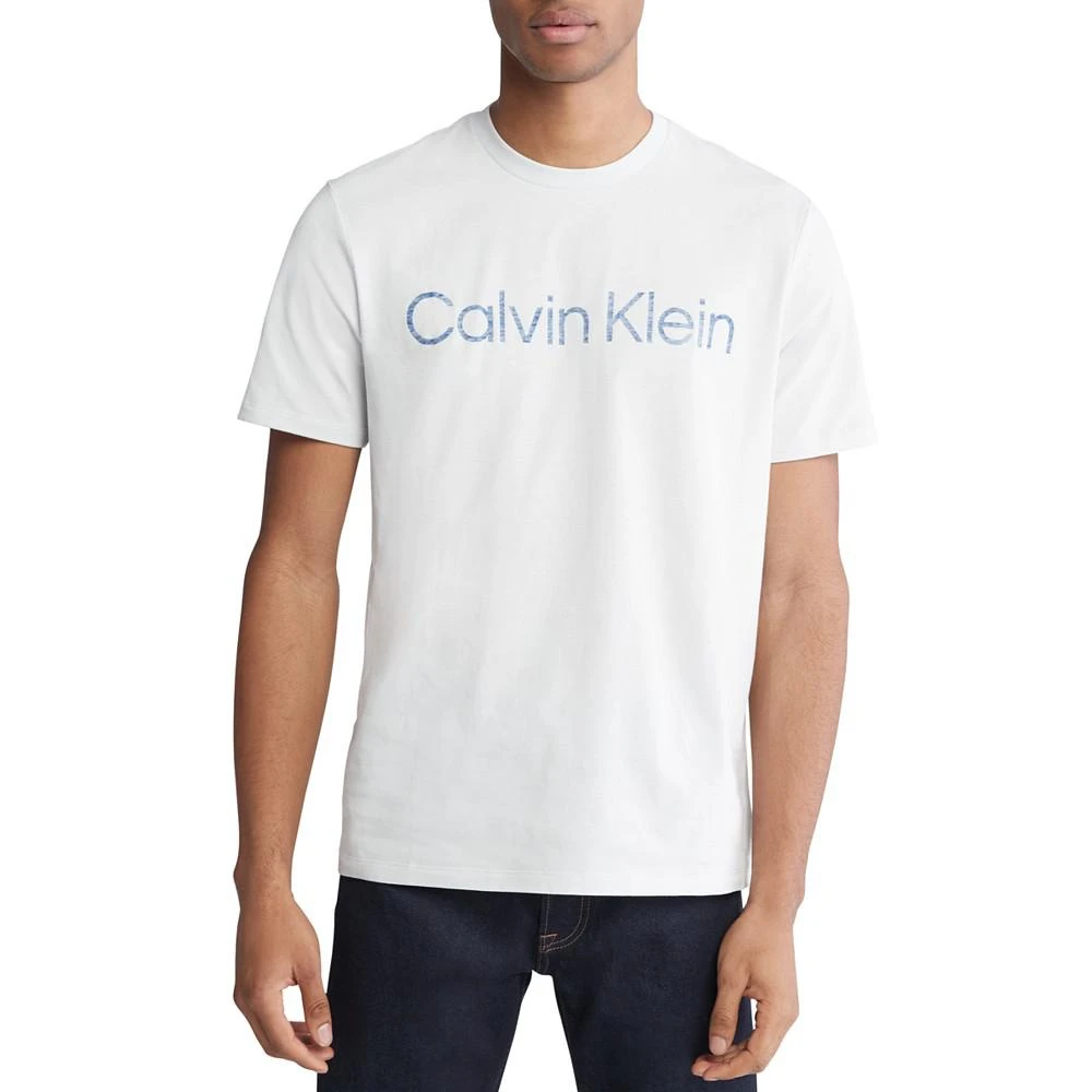 商品Calvin Klein|Men's Short Sleeve Crewneck Faded Logo Graphic T-Shirt,价格¥297,第1张图片