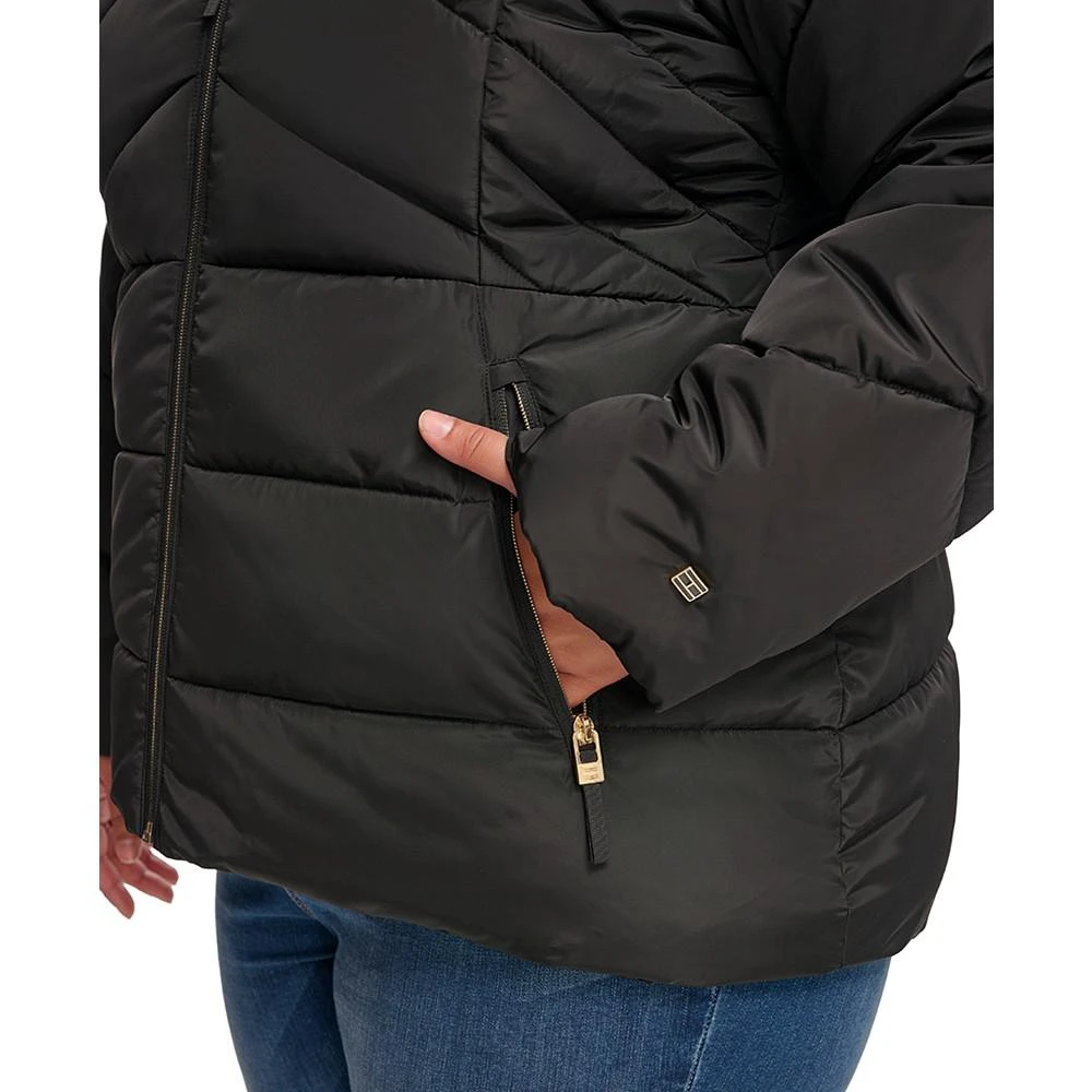 Women's Plus Size Hooded Puffer Coat 商品