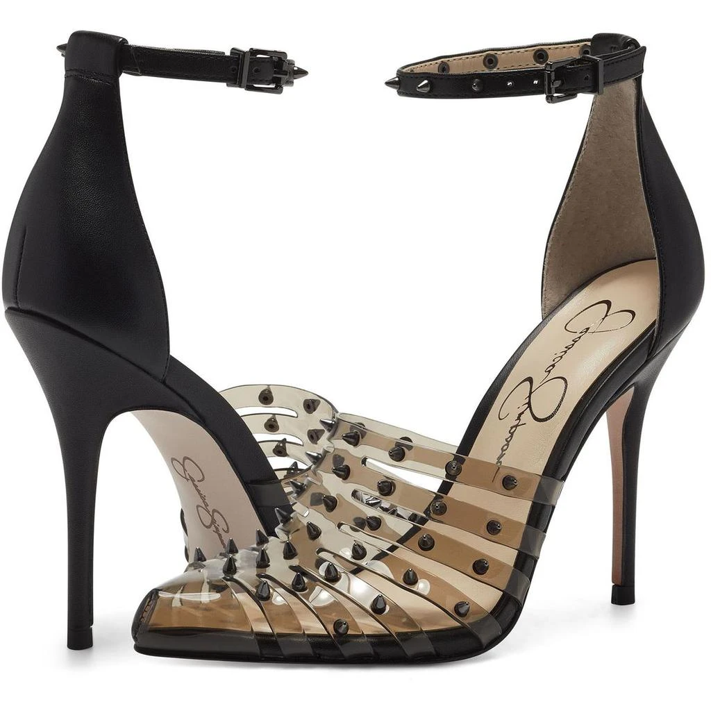 Jessica Simpson Westah Women's Studded Faux Leather Caged Dress Heels 商品