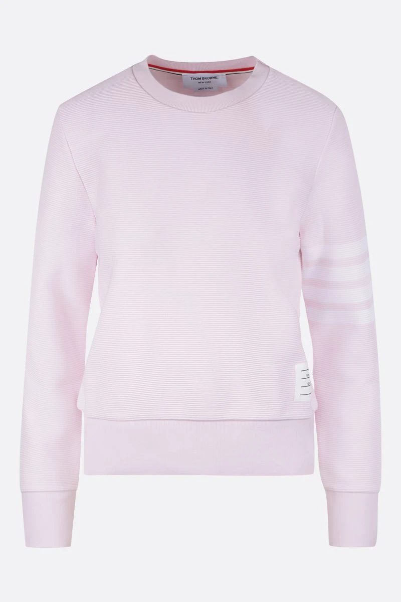 商品Thom Browne|THOM BROWNE 女士粉色棉质卫衣 FJT204A-08138-680,价格¥4393,第1张图片
