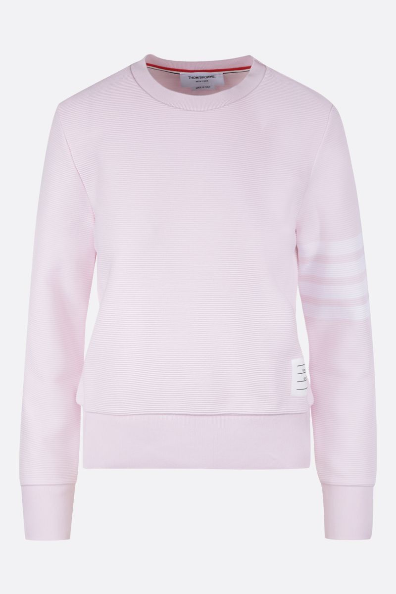 商品Thom Browne|THOM BROWNE 女士粉色棉质卫衣 FJT204A-08138-680,价格¥4386,第1张图片