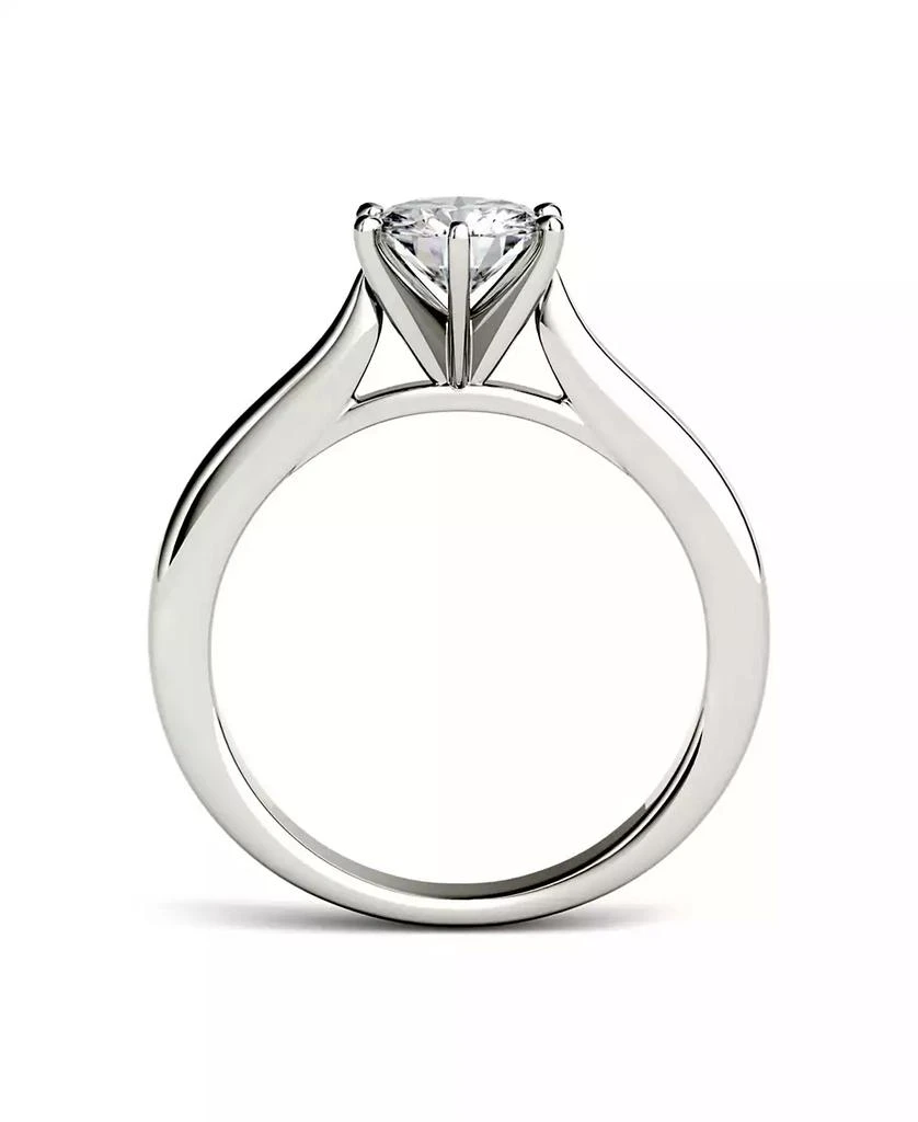 商品Charles & Colvard|Moissanite Solitaire Engagement Ring 1 ct. t.w. Diamond Equivalent in 14k White Gold or 14k Yellow Gold,价格¥6638,第5张图片详细描述