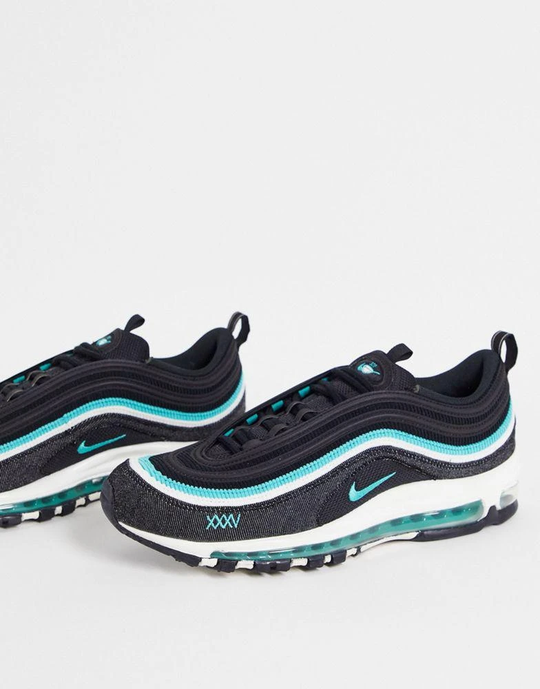 商品NIKE|Nike Air Max 97 Emerald Pack trainers in black and turqouise,价格¥1182,第1张图片