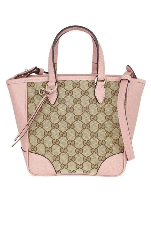 商品Gucci|Pink GG Canvas Small Bree Tote,价格¥10990,第1张图片