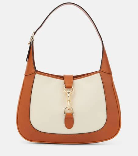 商品Gucci|Gucci Jackie S号皮革边饰单肩包,价格¥28564,第1张图片