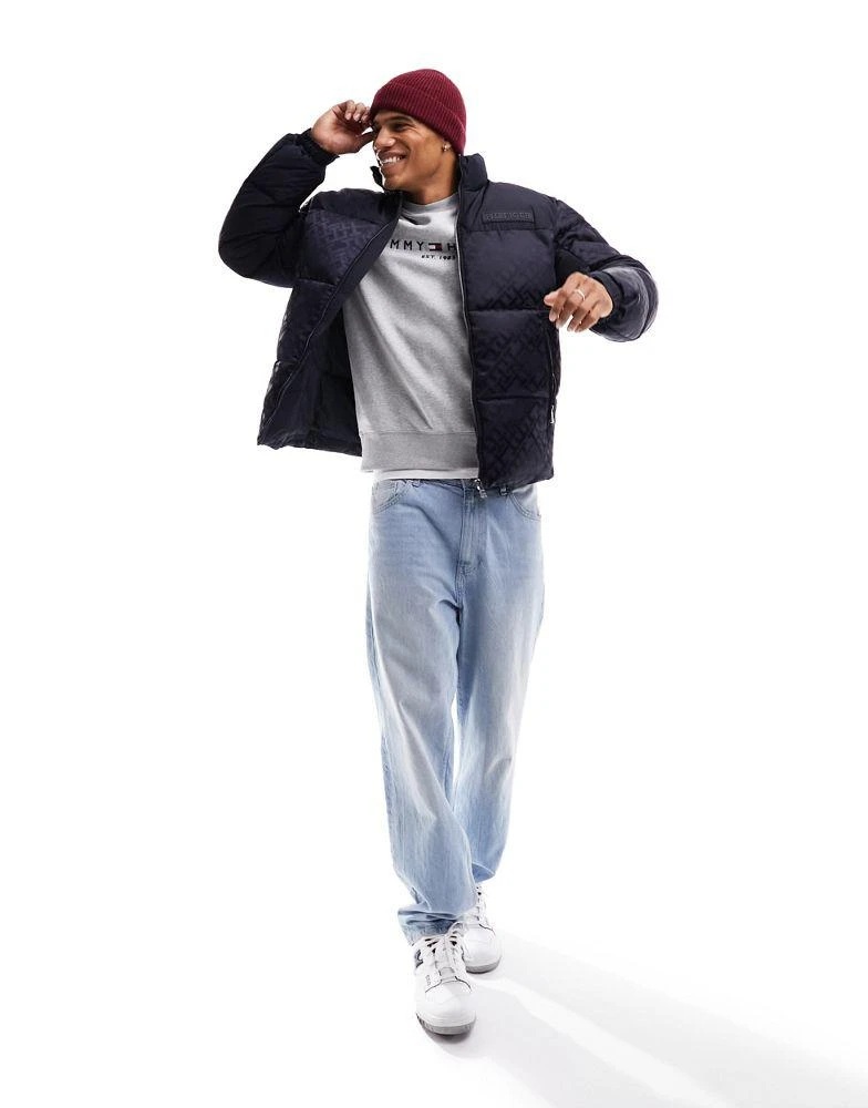 商品Tommy Hilfiger|Tommy Hilfiger new york monogram puffer jacket in desert sky monogram,价格¥1859,第4张图片详细描述
