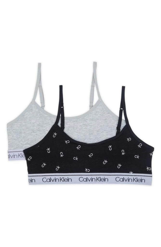 商品Calvin Klein|Monogram Pullover Bralettes - Pack of 2,价格¥34,第1张图片