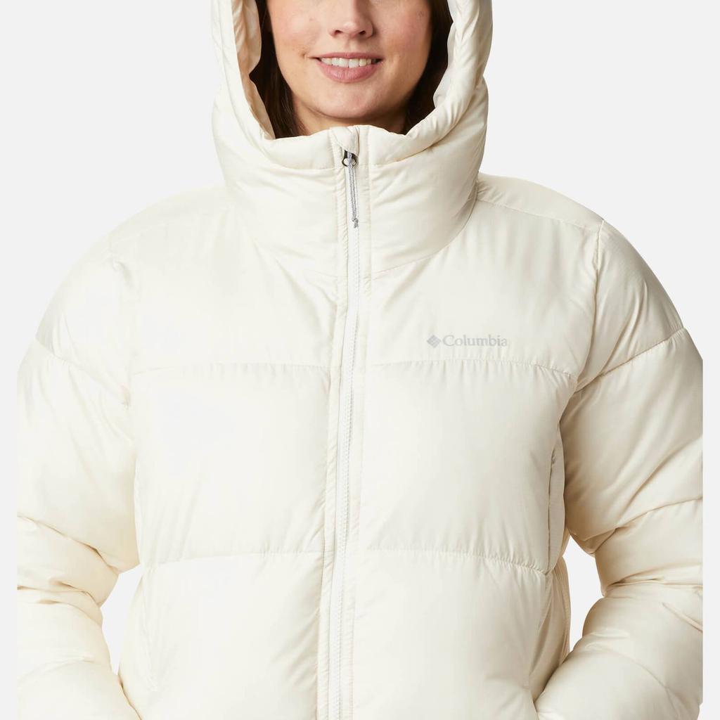 商品Columbia|Columbia Women's Puffect Mid Hooded Jacket - Chalk,价格¥1297,第5张图片详细描述