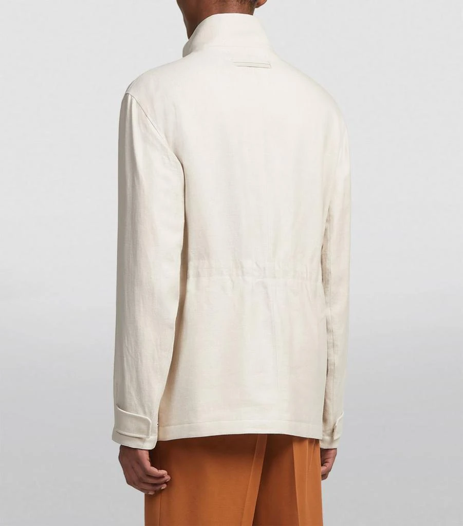 商品Zegna|Linen-Wool Padded Field Jacket,价格¥29619,第4张图片详细描述