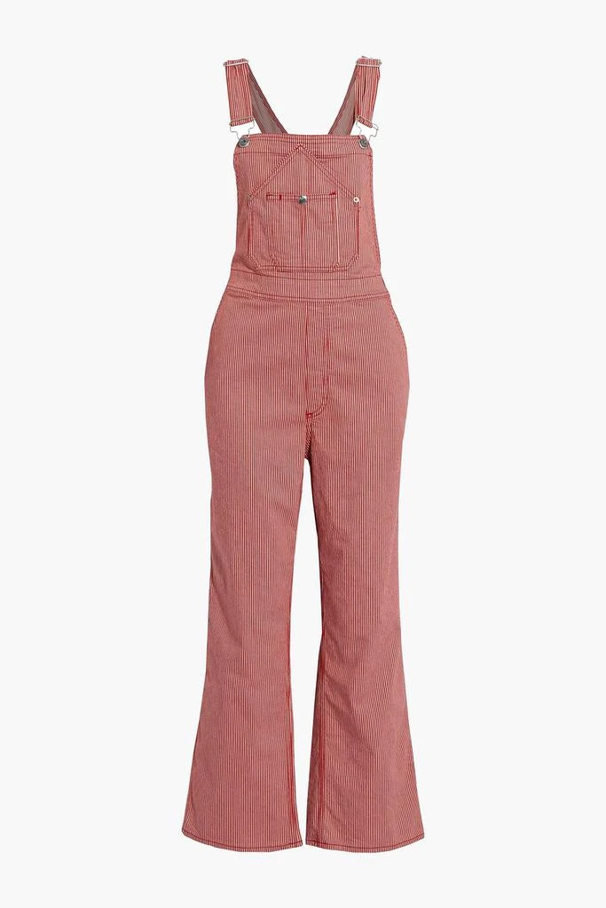 商品Rag & Bone|Striped cotton-blend twill overalls,价格¥594,第3张图片详细描述