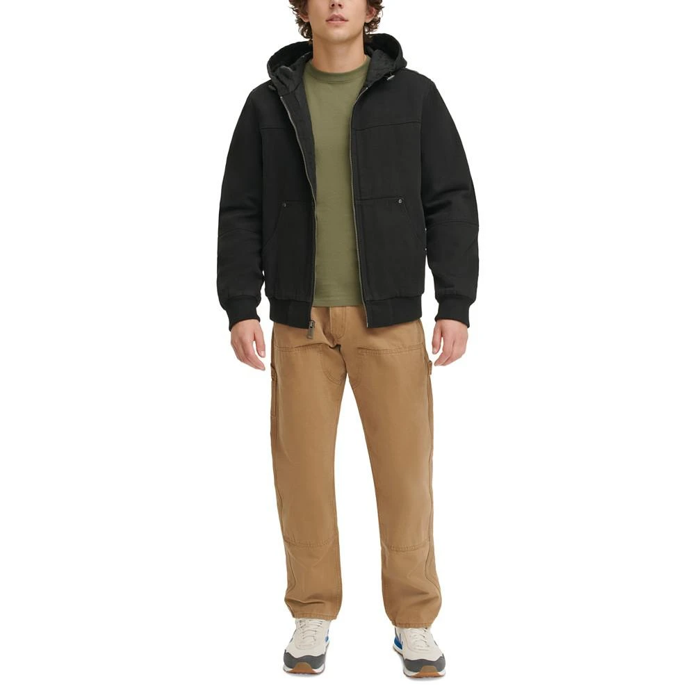 商品Levi's|Men's Workwear Hoodie Bomber Jacket with Quilted Lining,价格¥675,第5张图片详细描述