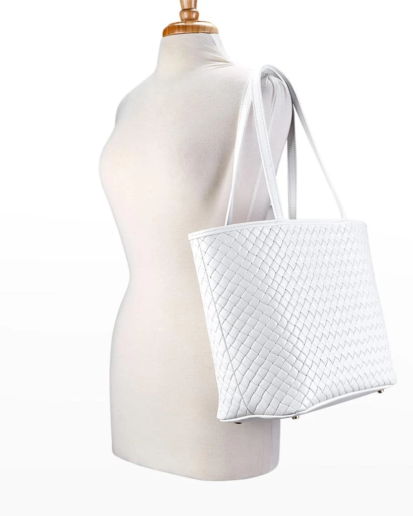 商品Gigi New York|Isla Woven Leather Tote Bag,价格¥3475,第4张图片详细描述