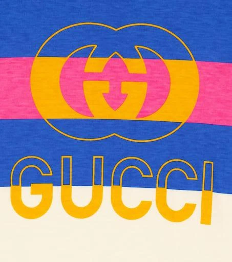 商品Gucci|Baby logo-print cotton onesie,价格¥2109,第3张图片详细描述