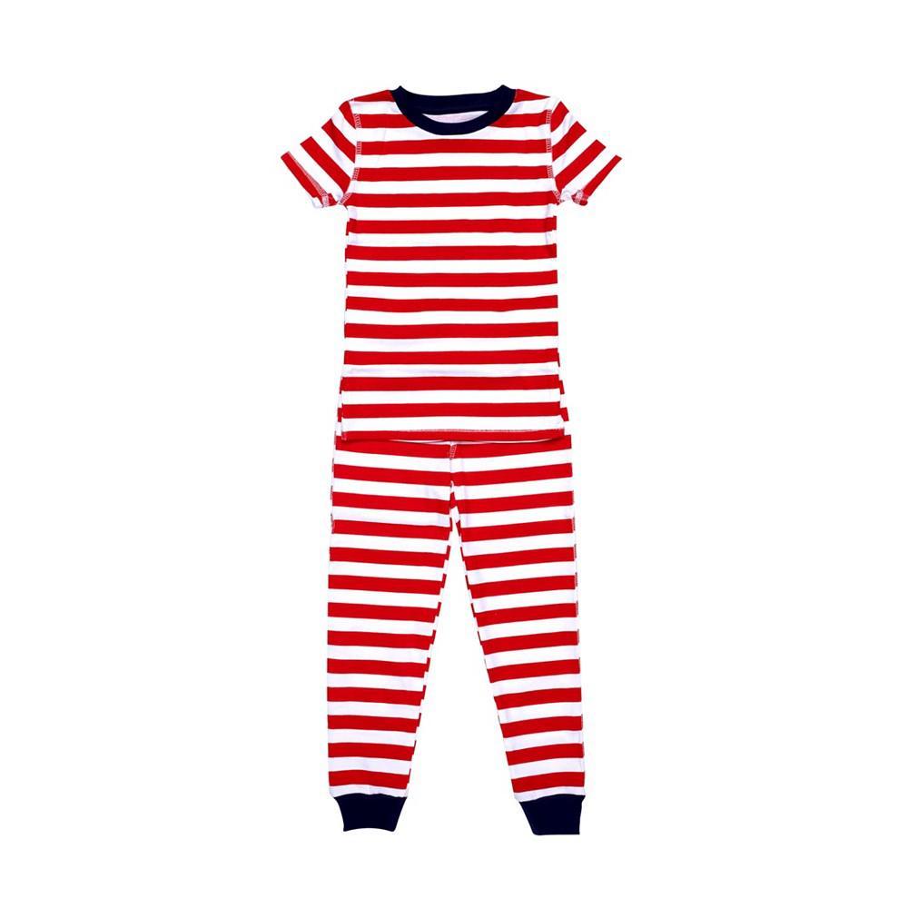 商品Pajamas for Peace|Love Stripe Baby Boys and Girls 2-Piece Pajama Set,价格¥199,第1张图片